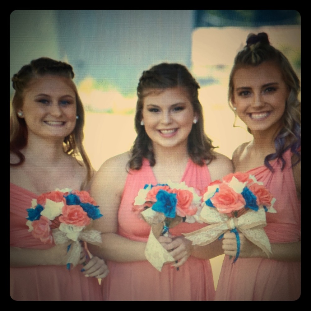 Infinity dresses one size coral knee length